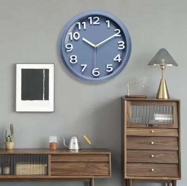 14 inch living room home fashion vitality orange silent clock creative wall hanging simple wall watch quartz clock