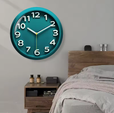 14 inch living room home fashion vitality orange silent clock creative wall hanging simple wall watch quartz clock