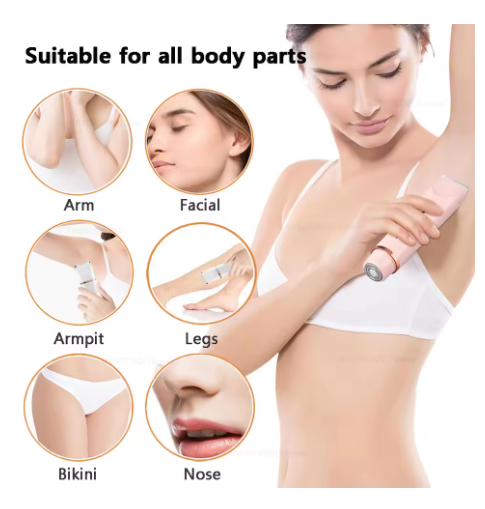 Electric Shaver for Woman Double Head Dual Purpose Female Razor Body Epilator Leg Underarm Bikini Electric Hair Remover Trimmer