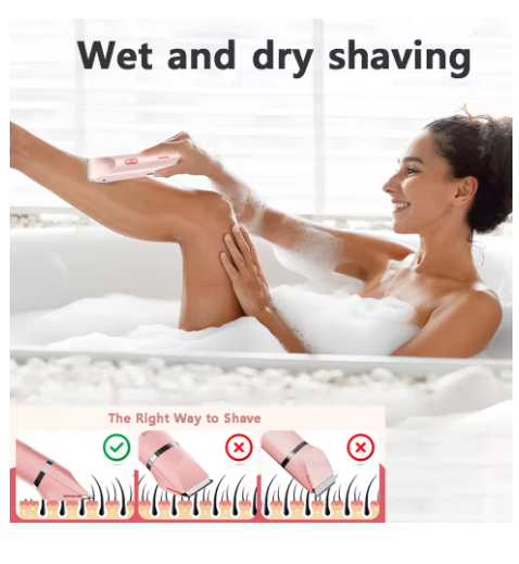 Electric Shaver for Woman Double Head Dual Purpose Female Razor Body Epilator Leg Underarm Bikini Electric Hair Remover Trimmer