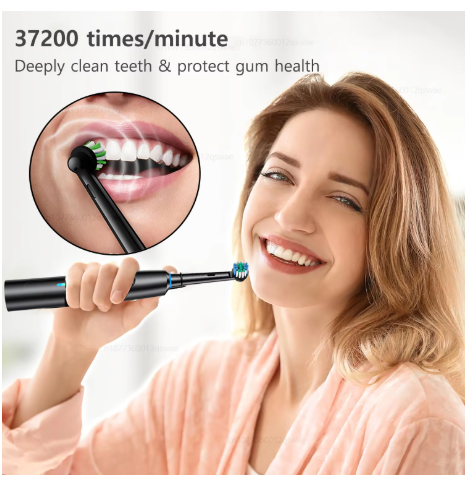Electric Toothbrush Rechargeable Deep Clean Whitening Teeth for Adult Toothbrush Rotation Toothbrush with 4/8 Replacement Heads