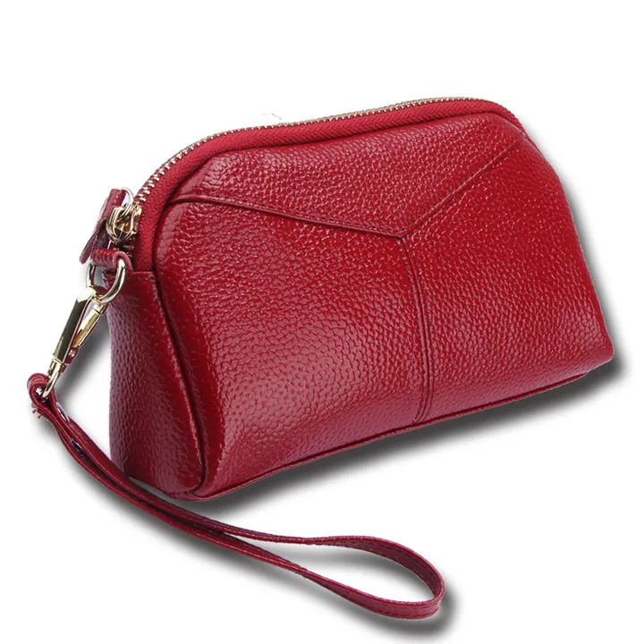 Genuine Leather Women Wallets Brand Design High Quality phone Card Holder Long Lady Purse Clutch handbags