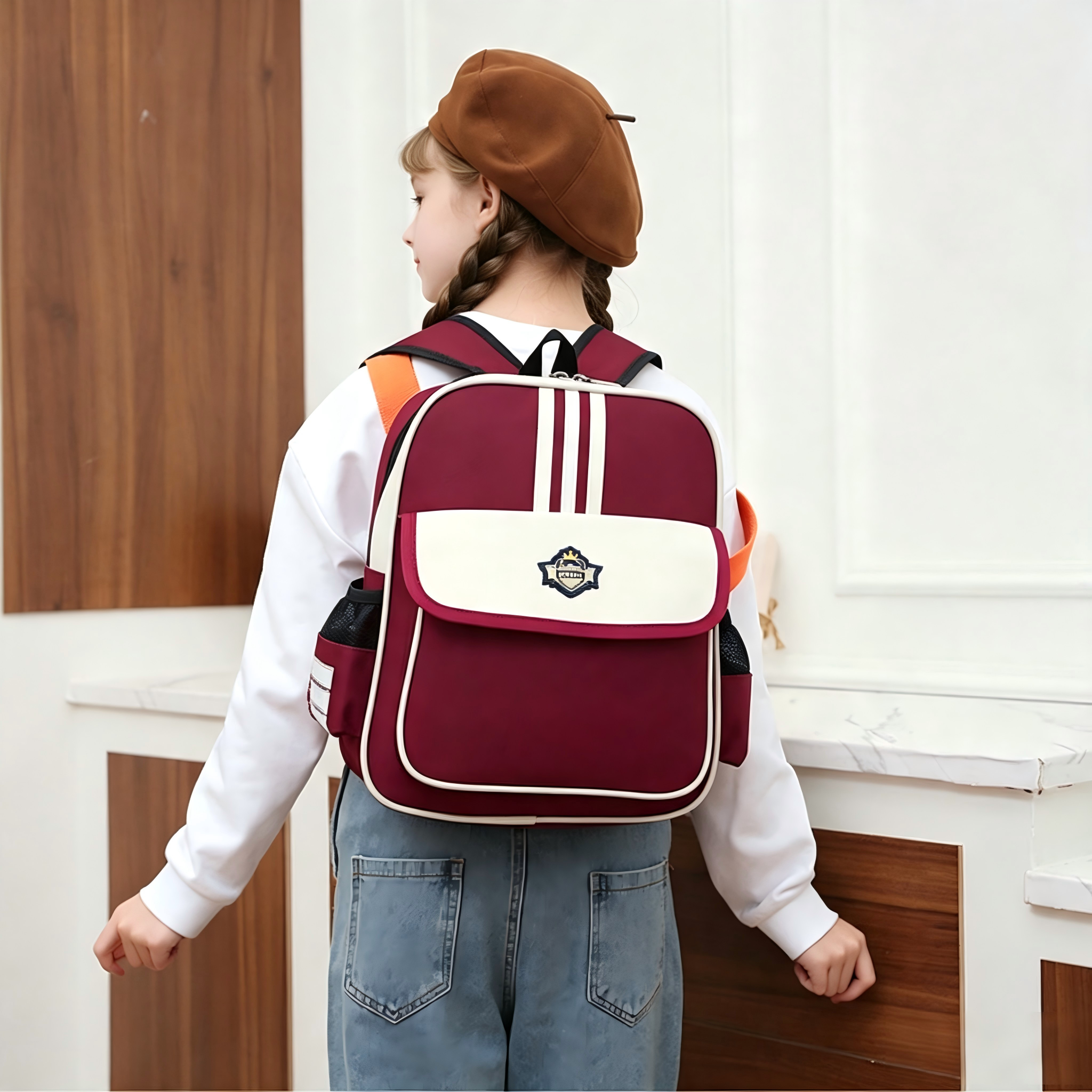 Children Schoolbags Boys & Girls Backpacks Kid Canvas Shoulder Bag