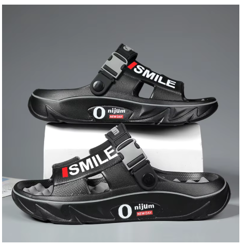 Summer Men's Massage Slippers Indoor Outdoor Sandals Beach Comfortable Soft Slides Clogs Casual Shoes Men Women Home Slippers