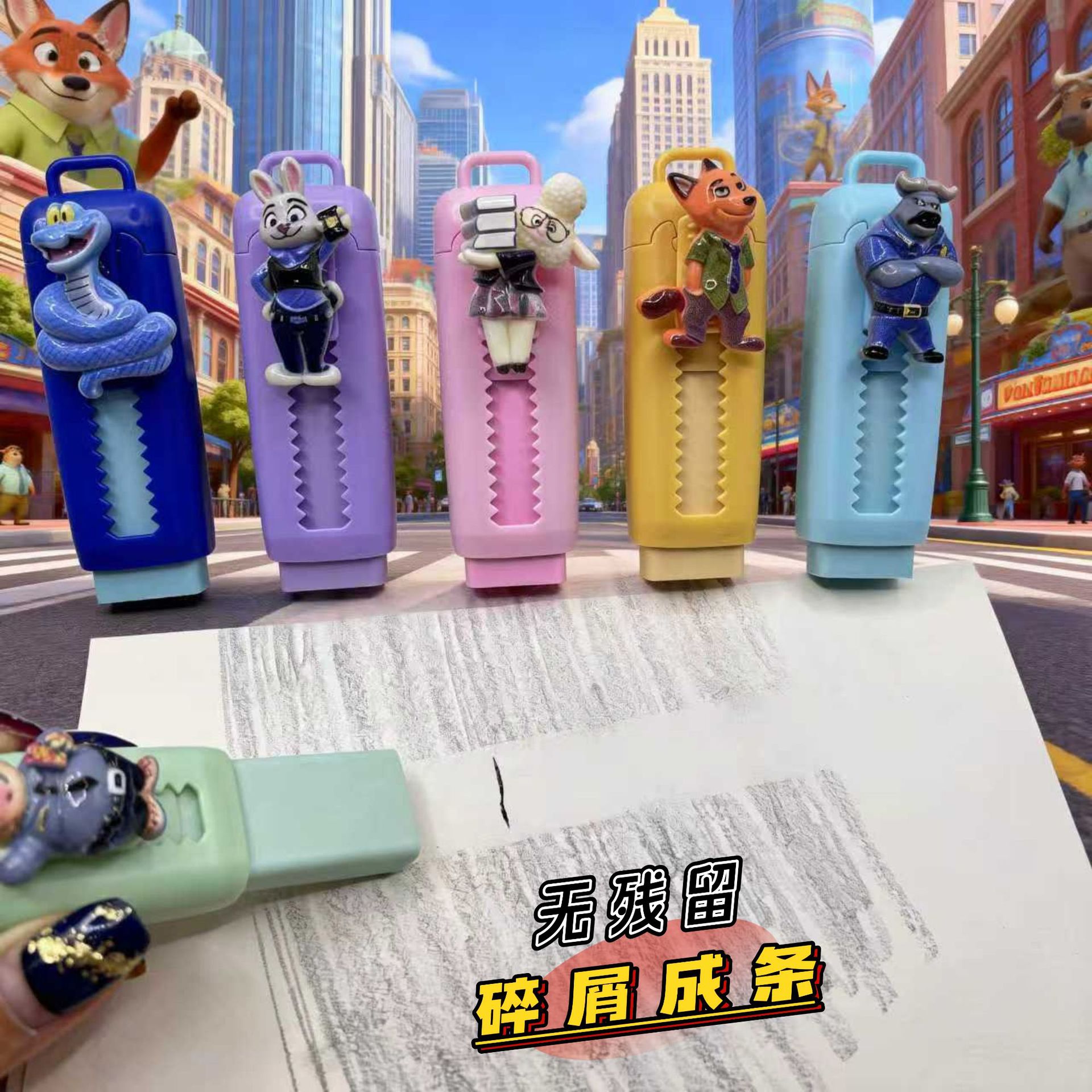 6pcs Kawaii Stationery Aesthetic stationery Office supplies school items Gift for kids Eraser Cute Capybara Eraser funny Rubber