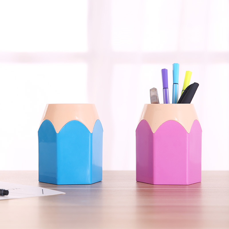 Creative Cute Pen Holder Multifunctional Children's Desktop Large Capacity Stationery Pencil Storage Box Organizer