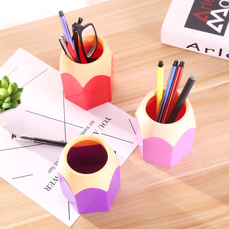 Creative Cute Pen Holder Multifunctional Children's Desktop Large Capacity Stationery Pencil Storage Box Organizer