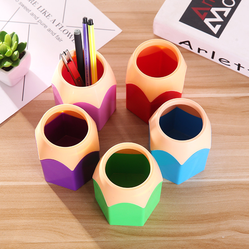 Creative Cute Pen Holder Multifunctional Children's Desktop Large Capacity Stationery Pencil Storage Box Organizer