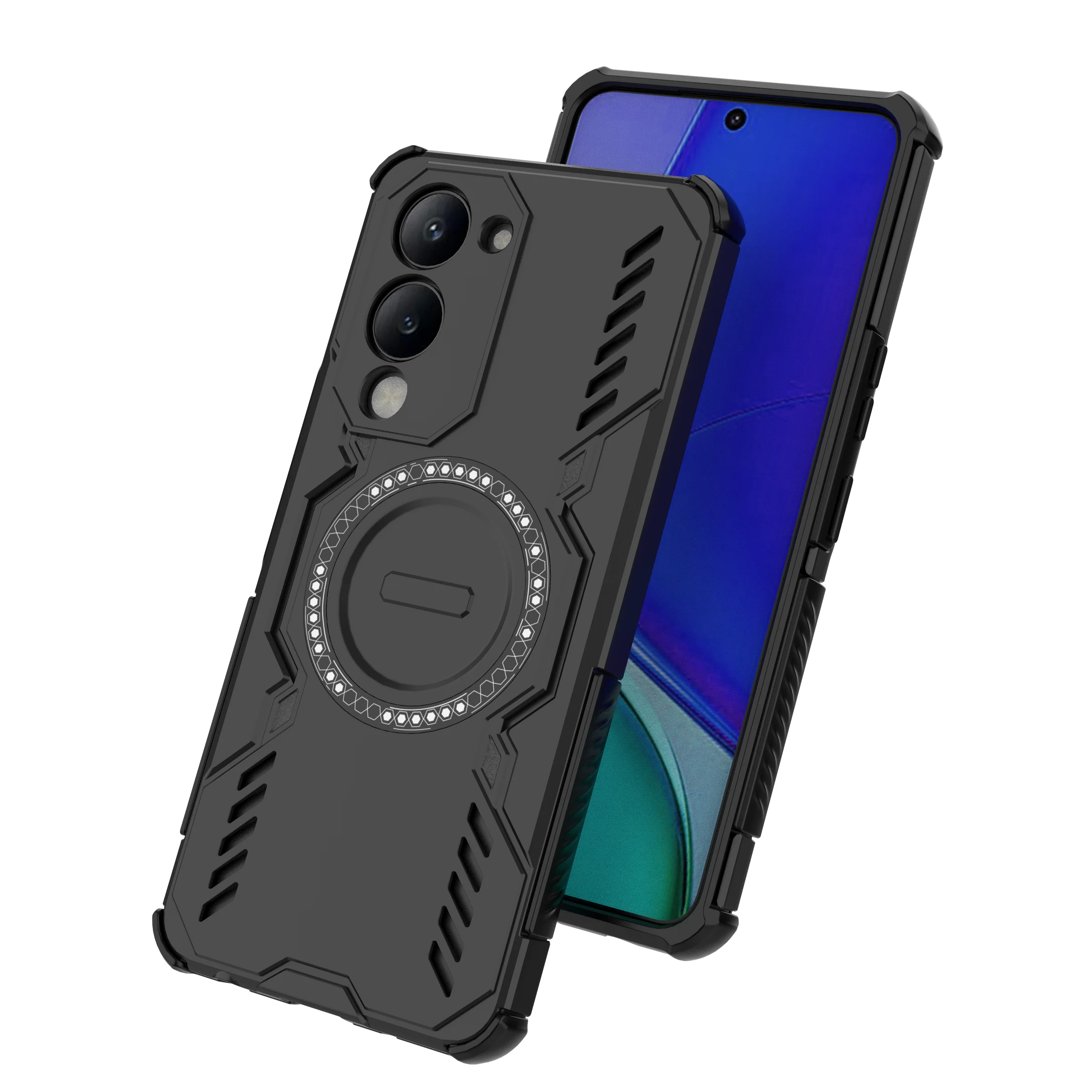For Vivo T4 S20 S30 X200 V60 Y400 X300 PRO MINI FE Lite Heat Dissipation Magnetic Case Matte PC TPU Shockproof Protective Cover