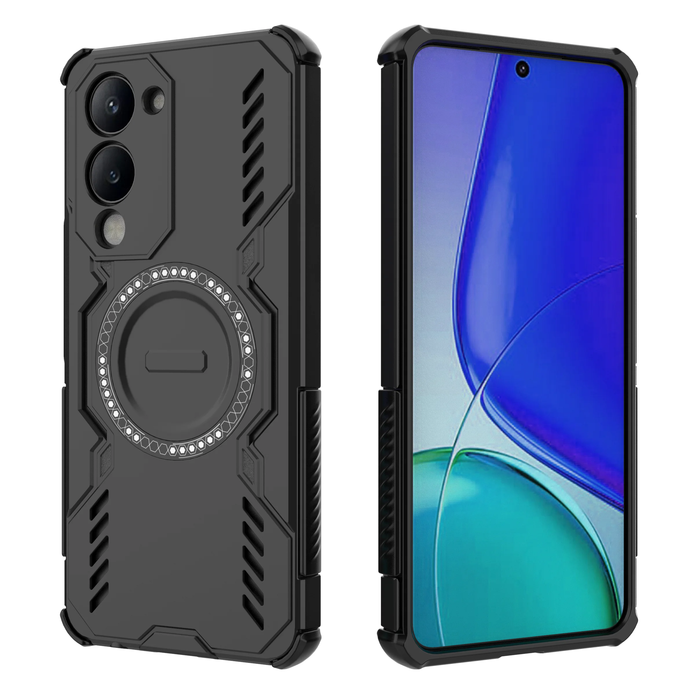 For Vivo T4 S20 S30 X200 V60 Y400 X300 PRO MINI FE Lite Heat Dissipation Magnetic Case Matte PC TPU Shockproof Protective Cover