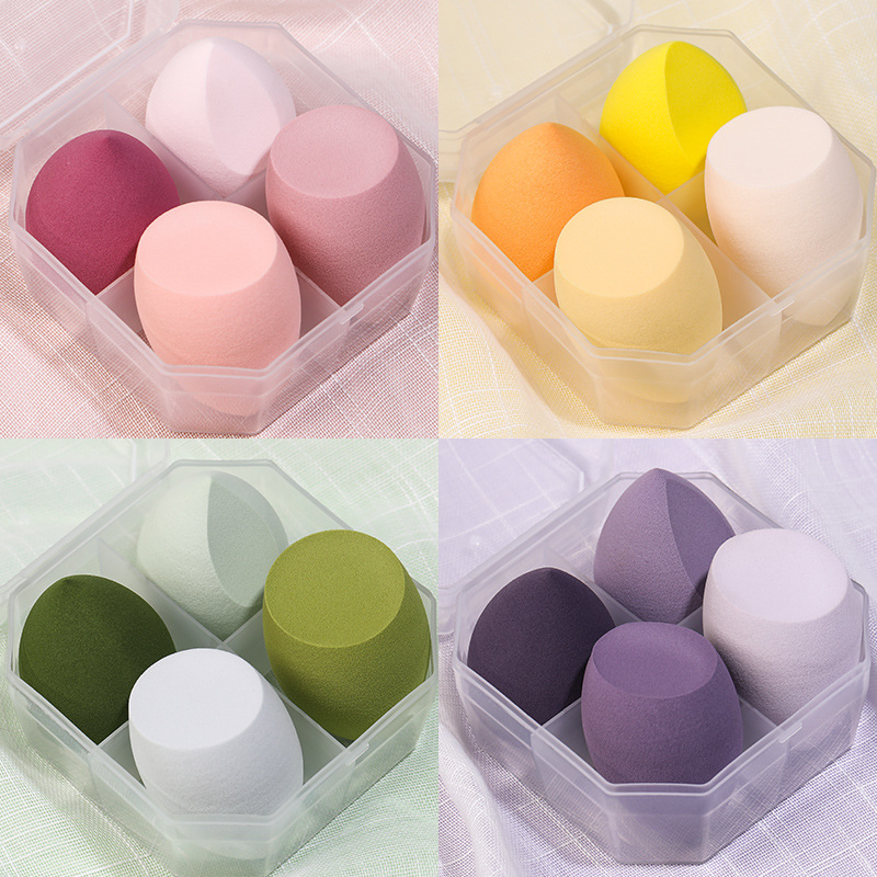 Heart‑shaped Box Makeup Sponge Set, Gourd & Teardrop Beauty Blender, Soft Air‑Cushion Powder Puff, Professional Makeup Tools
