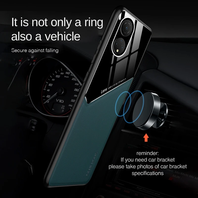 For Honor 600 Case Magnetic PU Leather Car Magnetic Hard PC Cover For Huawei Honor 600 X6D PRO 500 Smart Global Phone Case