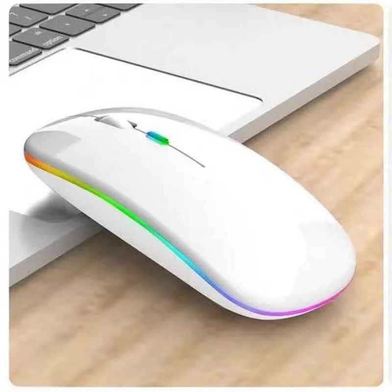 Wireless charging Bluetooth 5.0 dual-mode mouse 2.4G Bluetooth dual-mode small luminous sound mouse function suitable for Apple