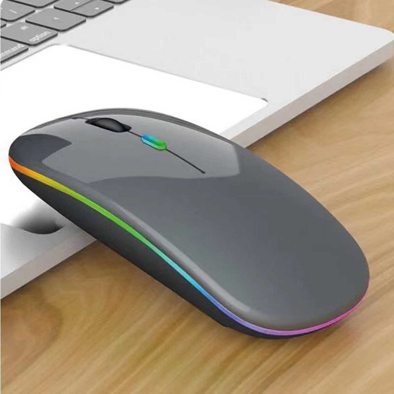 Wireless charging Bluetooth 5.0 dual-mode mouse 2.4G Bluetooth dual-mode small luminous sound mouse function suitable for Apple