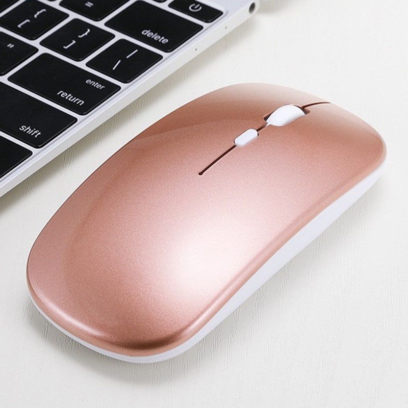 Wireless charging Bluetooth 5.0 dual-mode mouse 2.4G Bluetooth dual-mode small luminous sound mouse function suitable for Apple