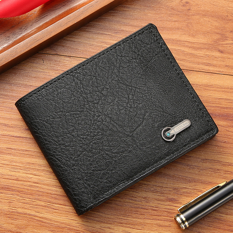 Men's Wallet Business Casual Short Leather Wallet Classic Versatile Short Leather Bag Men's Fashion Pocket Wallet