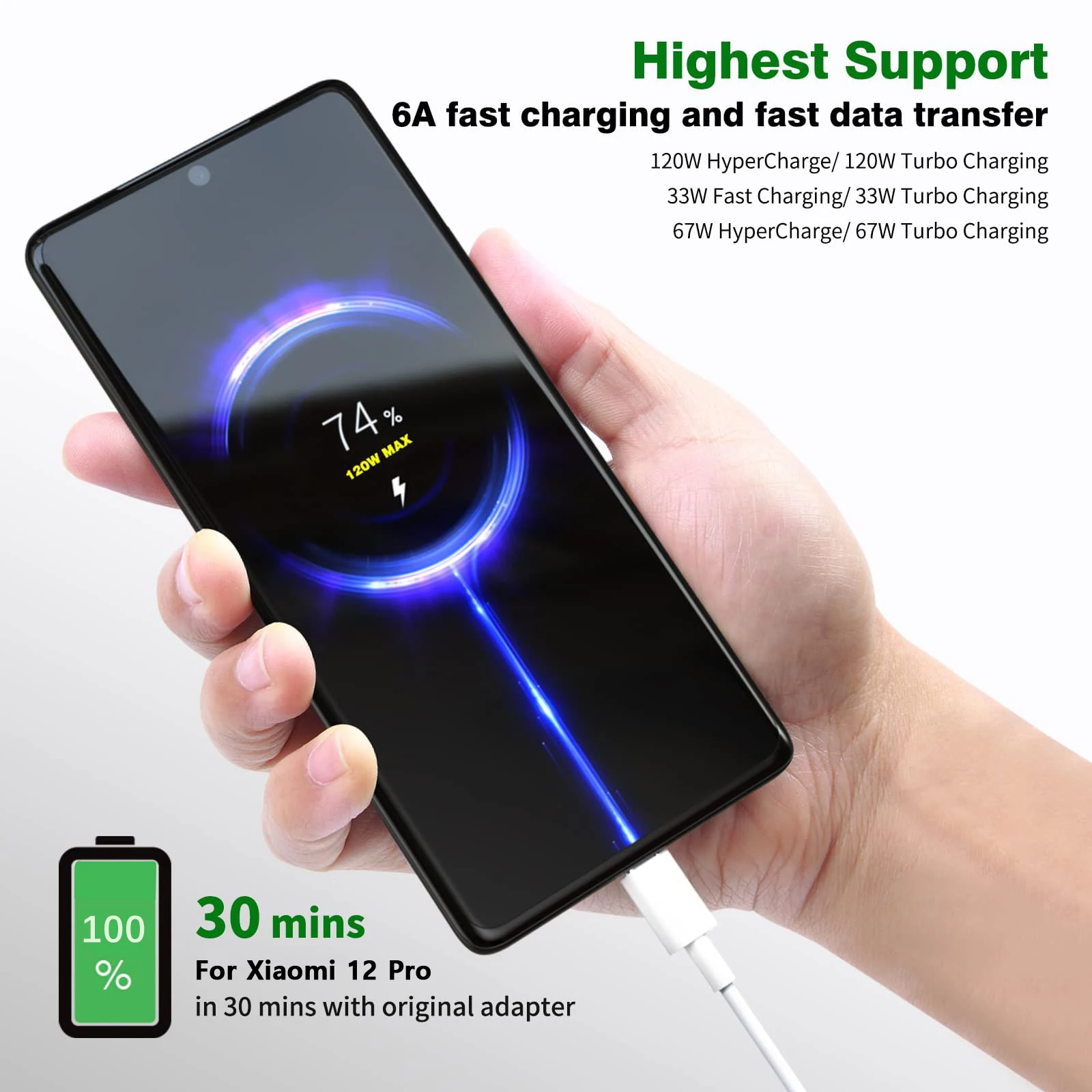 For Xiaomi 120W 100W 90W Charger Cable Usb Type C 6A Turbo Charge Wire For Mi 17 Pro Max 14 13 Ultra Poco F8 X8 Redmi Note 15