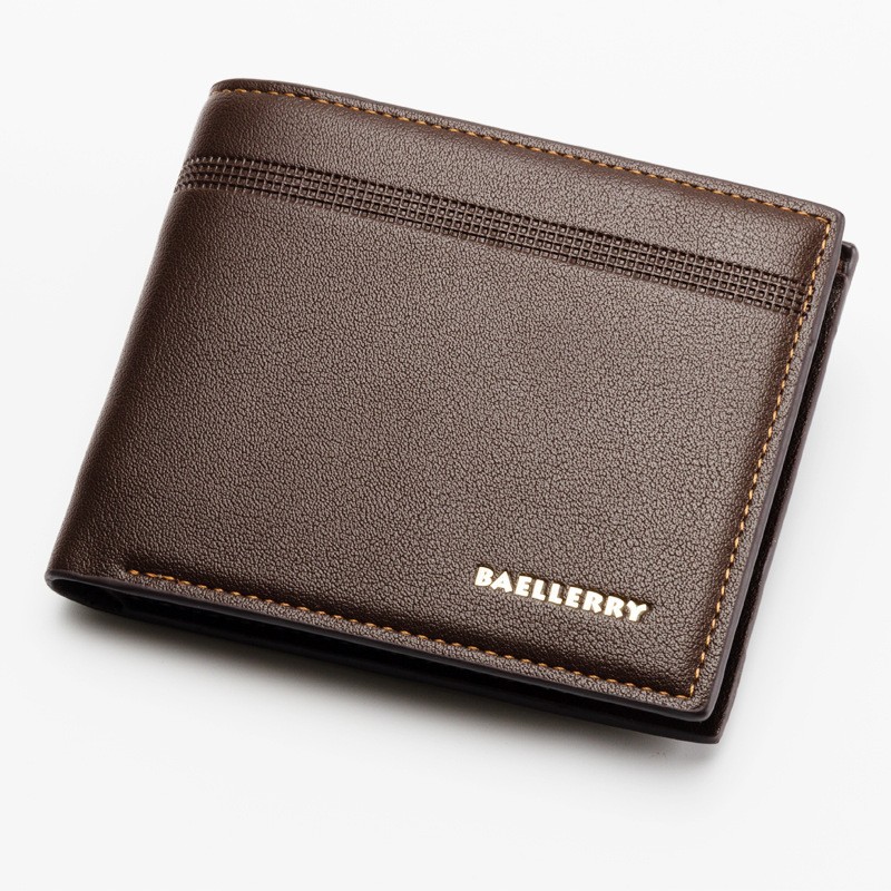 Men's wallet short  retro  fashionable  multi slot  large capacity wallet  loose change  casual  versatile zipper bag