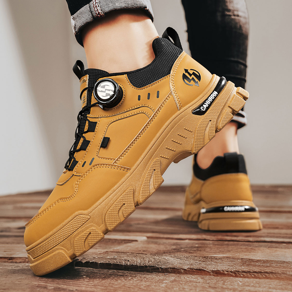 Men's New Fashion High Quality Martens Boots Martin Top Shoes Sport Casual Flat Outdoor Cycling Hiking Camping Desert Footwear