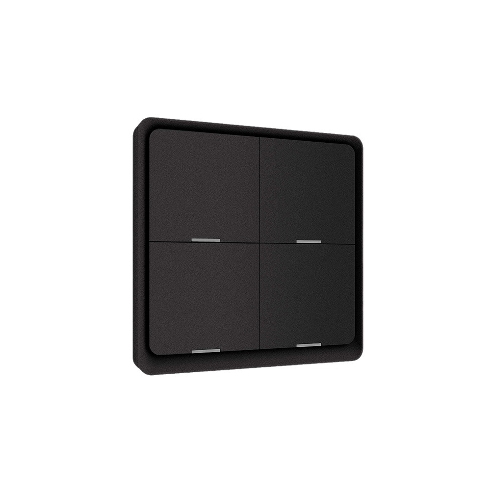 Graffiti smart home Zigbee scene intelligent switch with 4 keys, free pasting switch, timed wireless scene switch