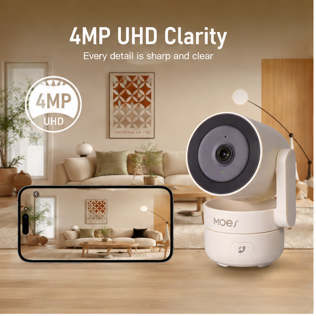 WiFi smart home indoor gimbal 4MP intelligent security camera infrared night vision motion monitor