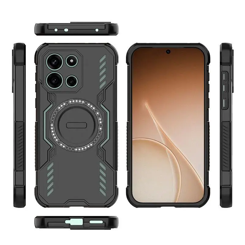 For OnePlus Nord 4 CE5 13 13R 13T ACE 5 PRO Racing Butterfly Armor Magnetic Shockproof Phone Case Metal Ring Kickstand Hard Back
