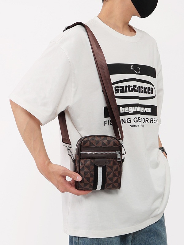 Men's new fashionable small shoulder bag trend men's single shoulder bag backpack men's crossbody bag men's casual bag men's bag