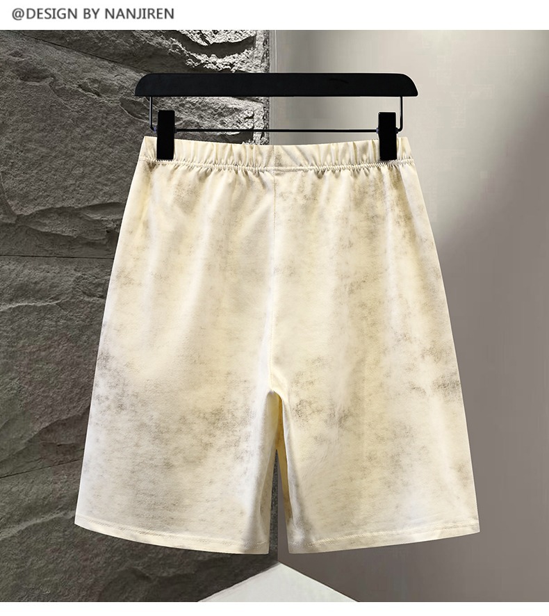 New casual sports suit men's fashion trend vest shorts two-piece set