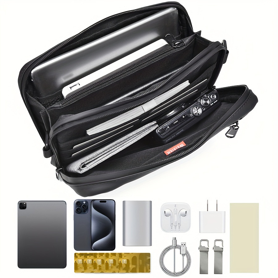 Fashionable new men's shoulder bag  trendy brand small square bag  business commuting men's bag  outdoor crossbody bag