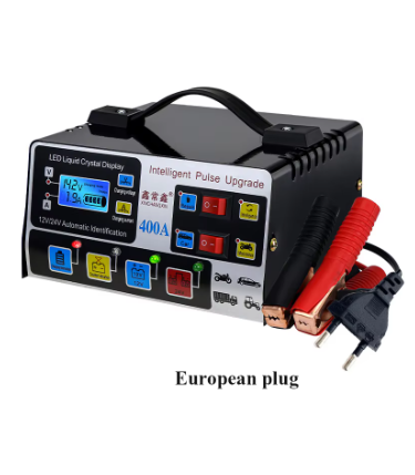 Metal Car Battery Charger 12V24V 220W Full Automatic Car Battery Charger Repair Battery Charger High Power Fast Charger