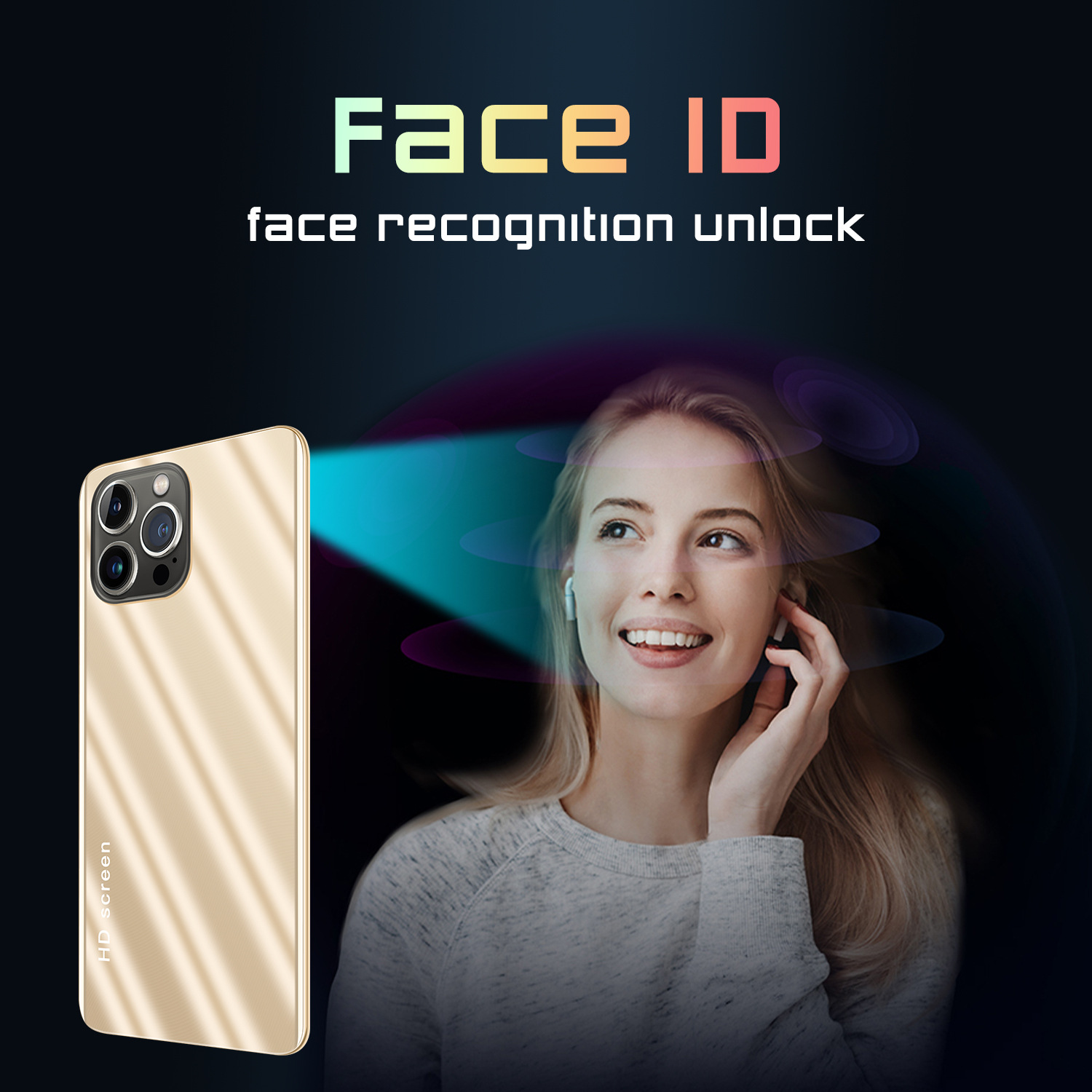 Smartphone Touch screen phone O iP13 Pro Max new 6.7 inch large screen super battery long battery life