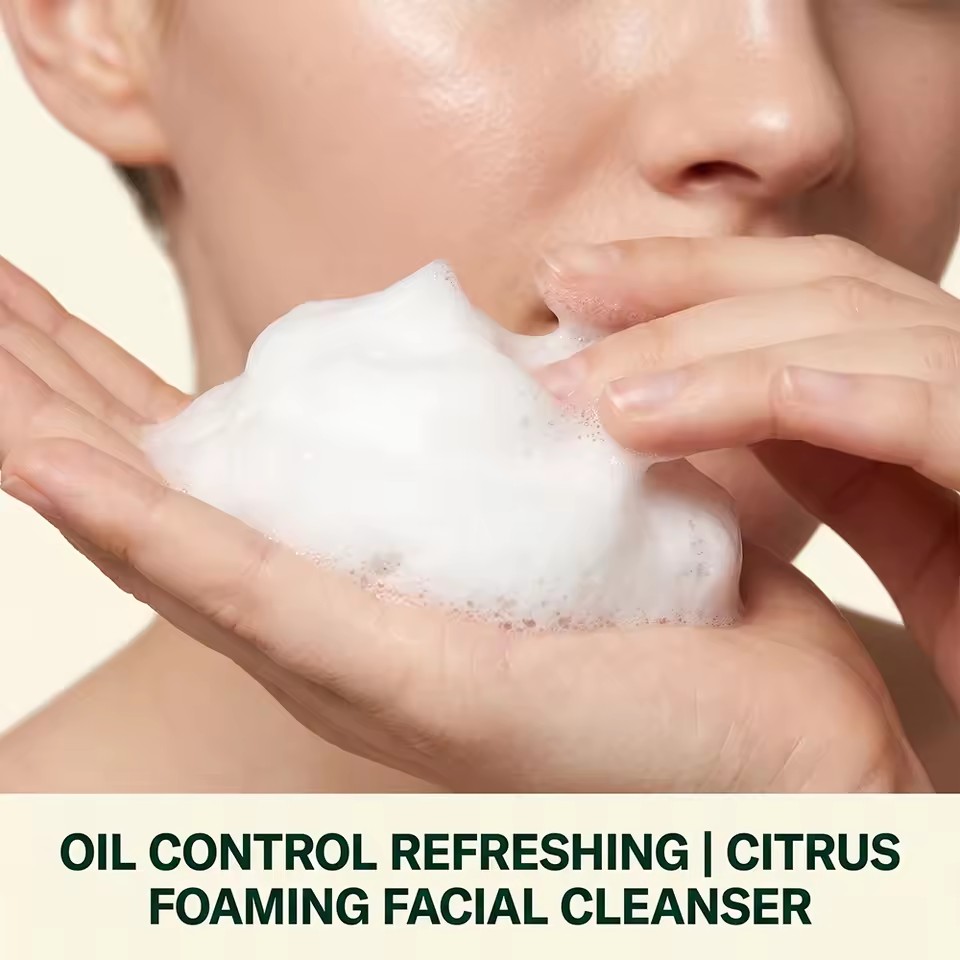 Salicylic Acid Acne Removing Facial Cleanser Natural Herbs Deep Cleaning Pores Oil Control Lighten Acne Moisturizing Skin Care