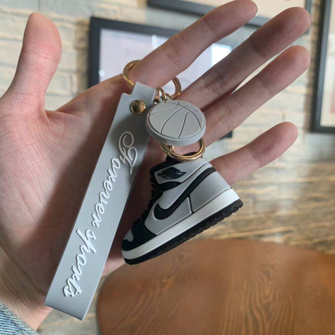 Creative Soft Rubber aj Shoes Keychain Cartoon Couple Bag Pendant Trend Sneaker Ornaments Customization