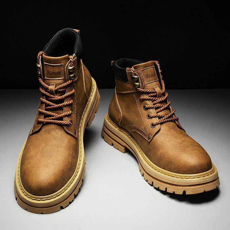 Men's New Fashion High Quality Martens Boots Martin Top Shoes Sport Casual Flat Outdoor Cycling Hiking Camping Desert Footwear