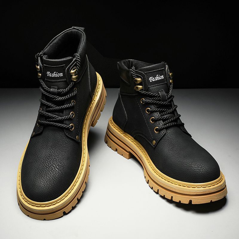Men's New Fashion High Quality Martens Boots Martin Top Shoes Sport Casual Flat Outdoor Cycling Hiking Camping Desert Footwear