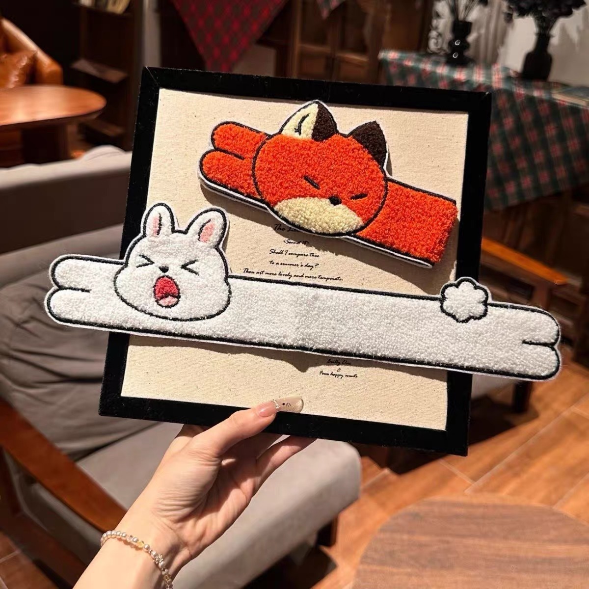 Soft Cute Cartoon Fox Rabbit Long Strip Velcro Sweet Girl Face Wash Makeup Shattered Hair Hairband Tie Dual purpose