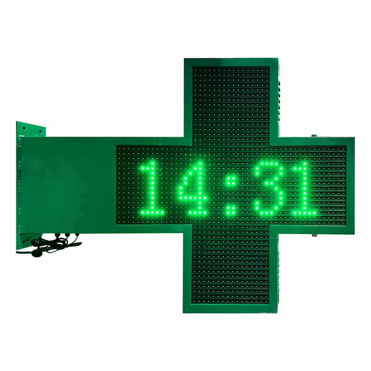 Time Temperature Outdoor LED Pharmacy Cross Signs Multi-Languages LED Display Screen Six Video PHARMACY Custom Signs