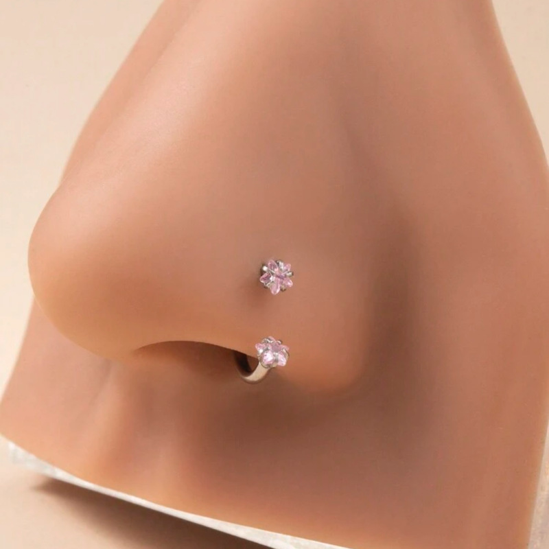 Premium Stainless Steel & Titanium Nose Studs – Hypoallergenic, Lightweight, and Trend-Forward European-American Designs