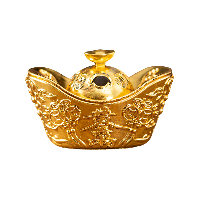 Jin Yuanbao Elegant Xiao Xiangyun Pan Aromatherapy Stove – Handcrafted Bronze Design with Traditional Chinese Cloud Motif