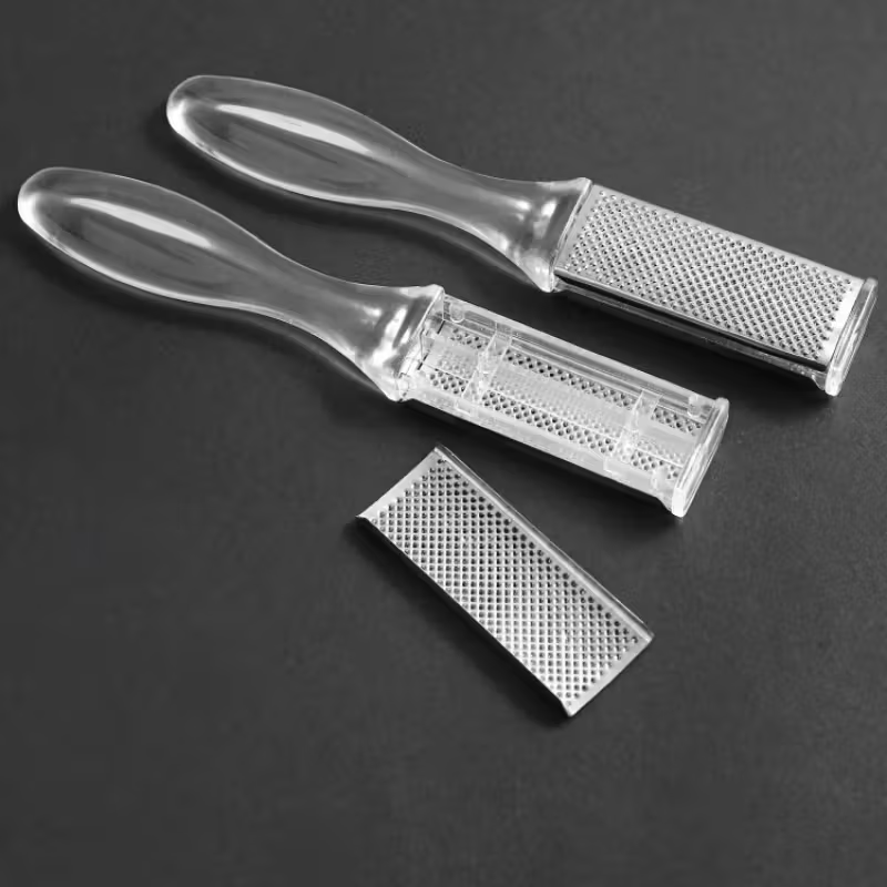 1pc Stainless Steel Foot File to Dead Skin Cuticle Pedicure Foot Scrubber Foot Board Grinding Tool Foot Skin Scraper Double