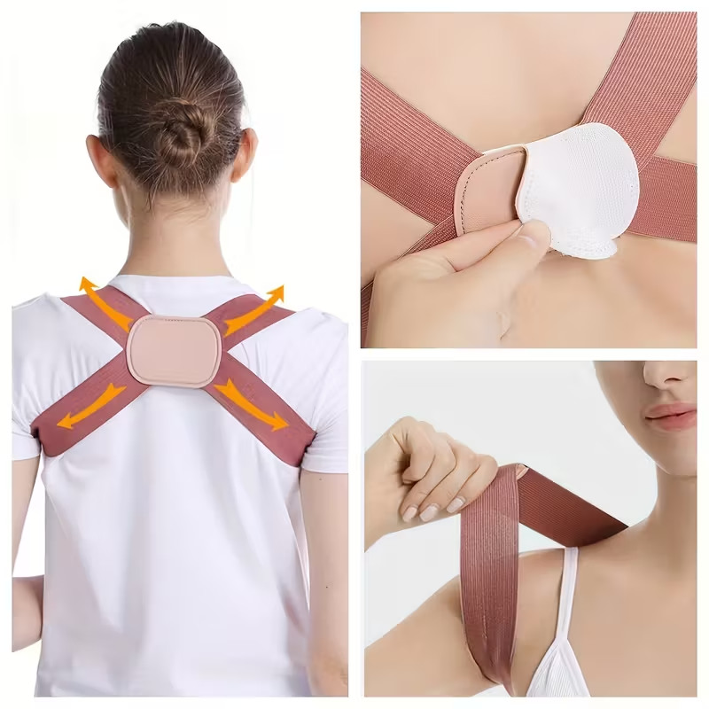 Invisible Breathable Posture Corrector Back Brace, Ergonomic Design. Improving Posture for Sitting and Standing