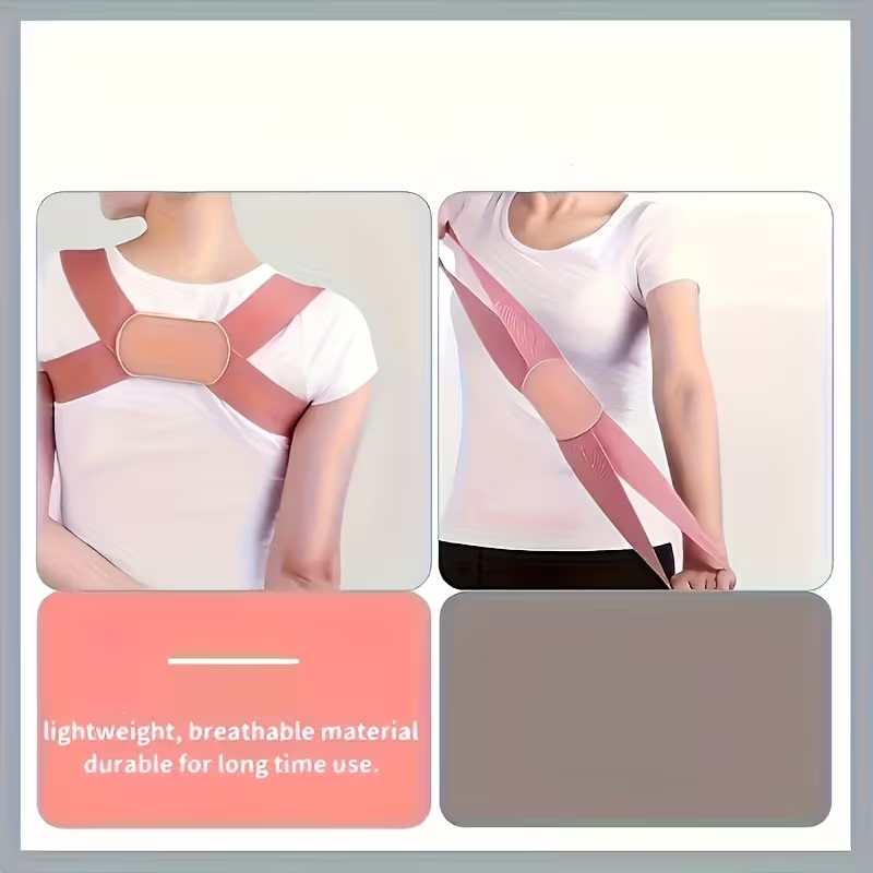 Invisible Breathable Posture Corrector Back Brace, Ergonomic Design. Improving Posture for Sitting and Standing