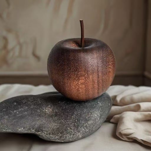 Hand-Turned Apple-Form Wooden Essential Oil Diffuser – Timeless Retro Style & Premium Solid Wood Craftsmanshi