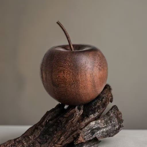Hand-Turned Apple-Form Wooden Essential Oil Diffuser – Timeless Retro Style & Premium Solid Wood Craftsmanshi
