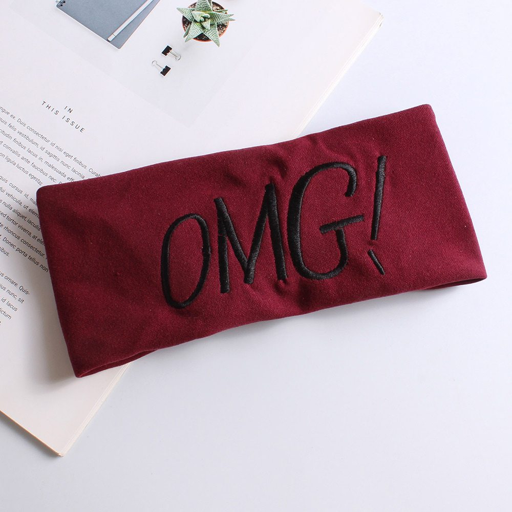 OMG Elegant Edge Headband – Artisan Embroidery + Plush Imitation Cashmere, Seamless Wide-Band Desig