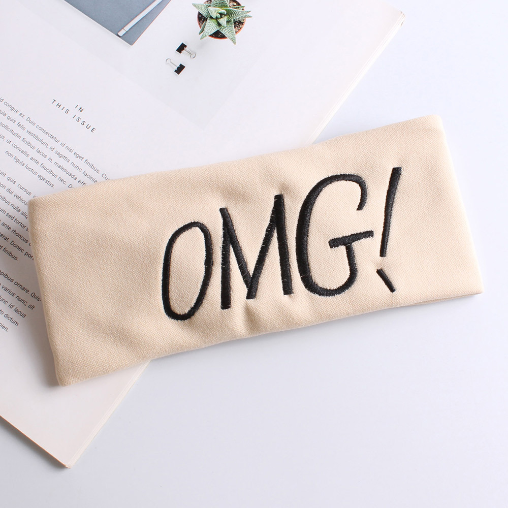 OMG Elegant Edge Headband – Artisan Embroidery + Plush Imitation Cashmere, Seamless Wide-Band Desig