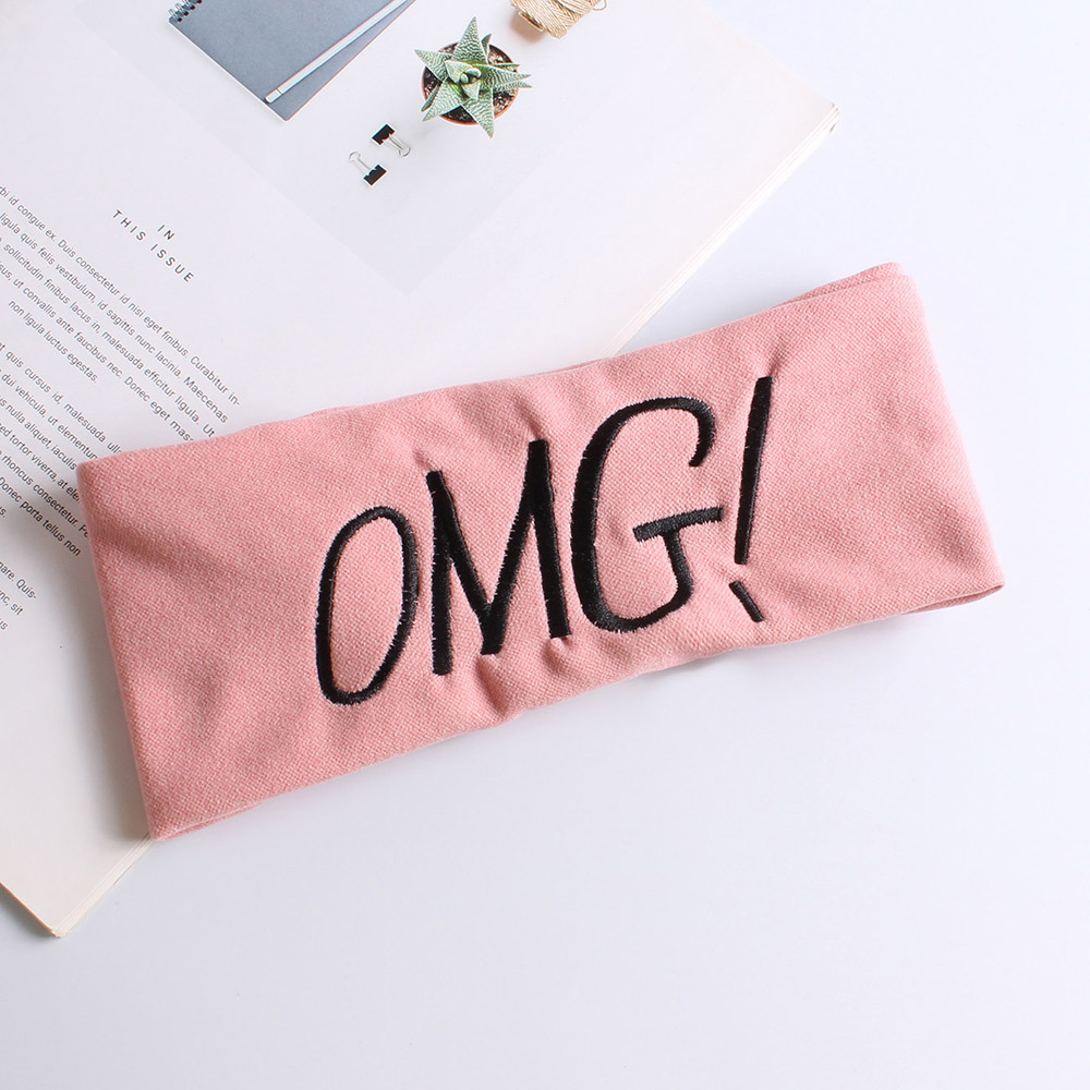 OMG Elegant Edge Headband – Artisan Embroidery + Plush Imitation Cashmere, Seamless Wide-Band Desig
