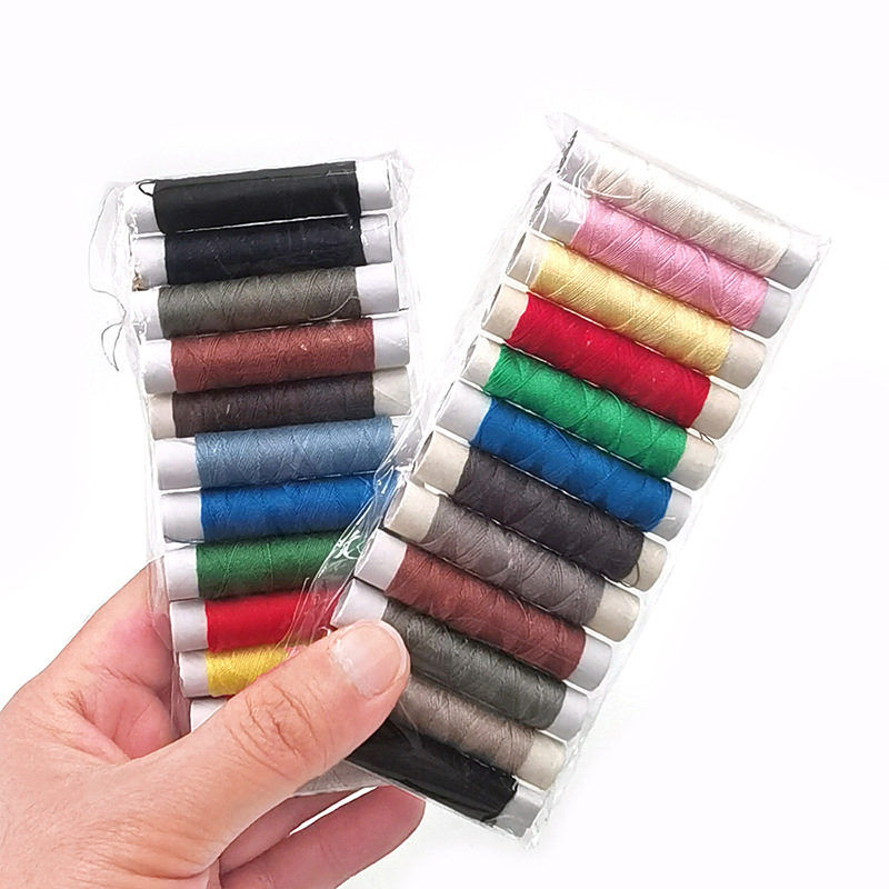 2 sets 12-Color Premium Polyester Sewing Thread Set – Vibrant, Fade-Resistant & Smooth-Running for Both Hand and Machine