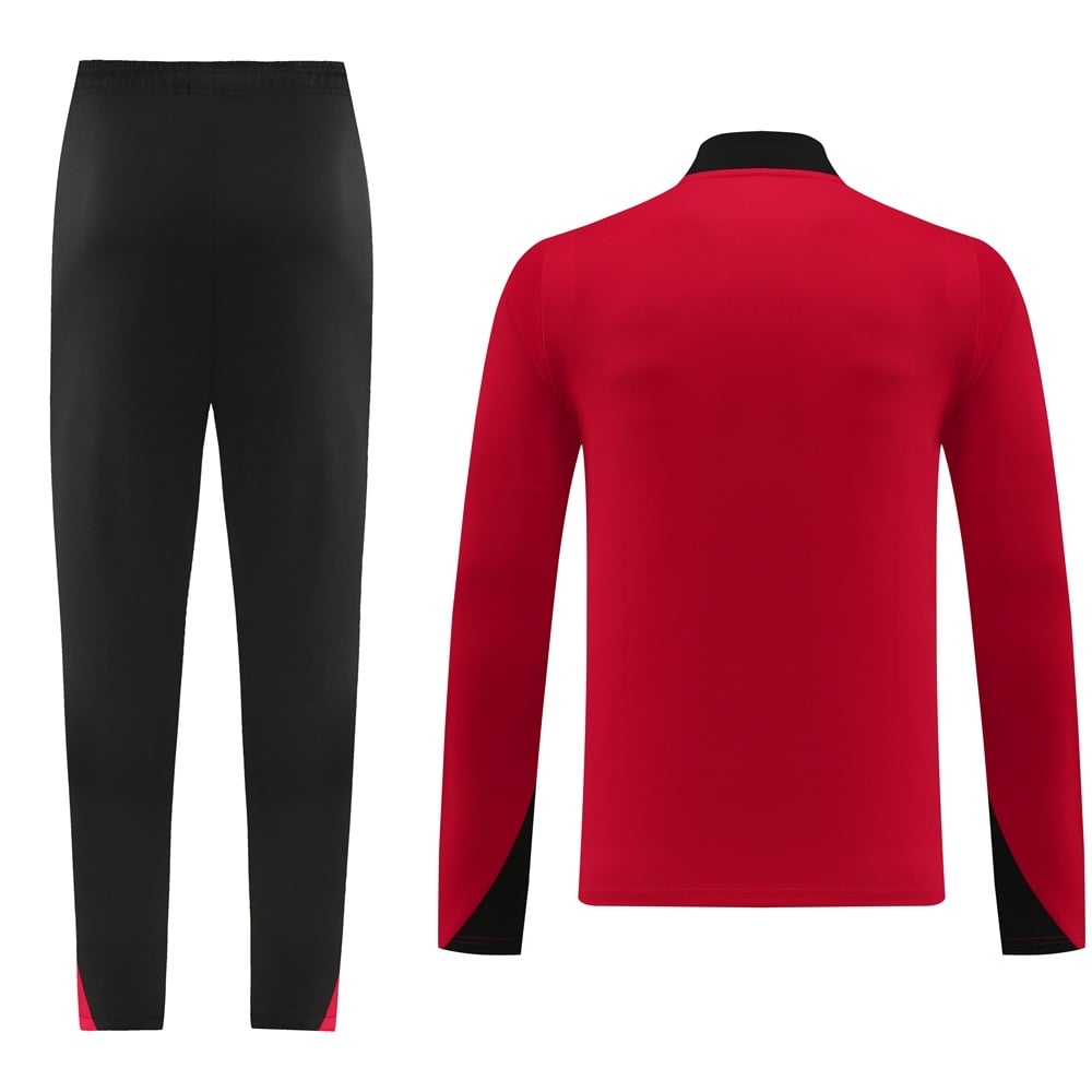 2026 Red half-zip soccer training set