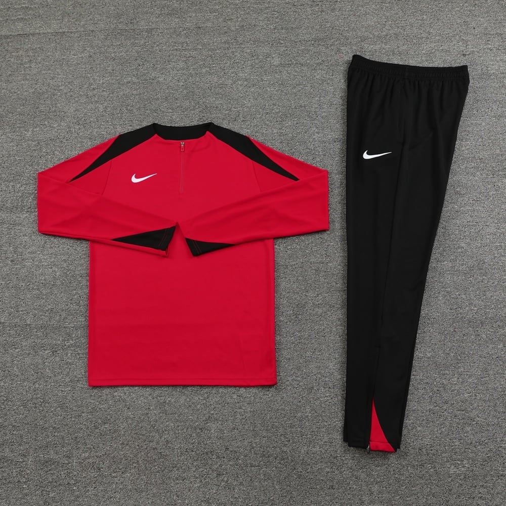 2026 Red half-zip soccer training set